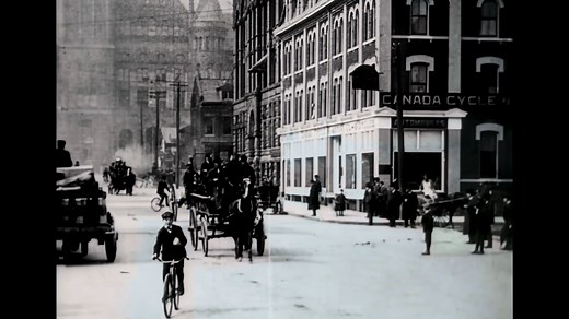6K views · 84 reactions | The first film footage ever taken of Toronto. The Great Fire of 1904. Fire brigades heading South down Bay from Queen. Over 100 buildings were lost and zero deaths. credit: Library & Archives of Canada | Old Toronto Series | Facebook