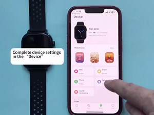 GPS Running Smartwatches with Step & Calorie Counter, Large AMOLED Display, Oxygen & Heart Rate Monitoring Sensor, 50m Waterproof, Compatible with iOS Android for Men Women （Blue）