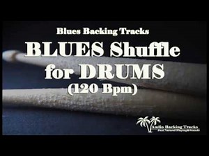 Backing Track Shuffle Blues for DRUMS(120 Bpm) (NO DRUMS)