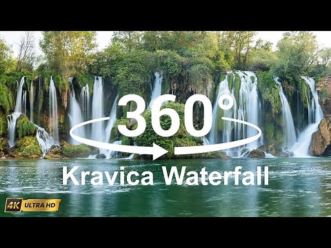 🇧🇦 Discover Kravica Waterfall in 360 VR | Bosnia ’s Hidden Natural Wonder 4K Walking Tour Experience