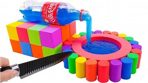 285K views · 2K reactions | Satisfying Video | Mixing Rainbow Kinetic Sand With Coca Cola Slime Bottle Cutting ASMR | CoCo Car | Facebook