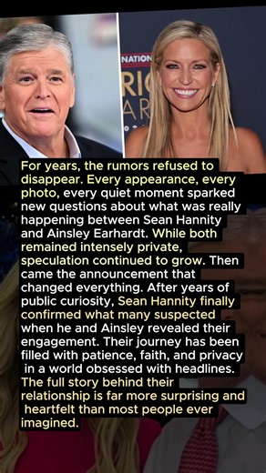 At 63, Sean Hannity FINALLY Confirms The Rumors About Ainsley Earhardt — And Fans Are Stunned