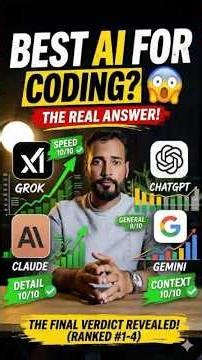 Best AI for Coding? Grok, Claude, ChatGPT or Gemini – Real Answer
