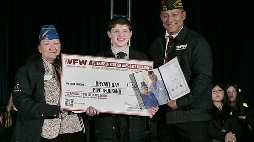 Temple Christian student wins Veterans of Foreign Wars Patriot's Pen US essay contest