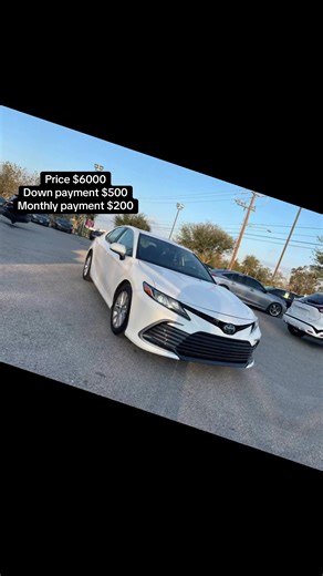 2023 Toyota Camry with a rearview camera, Bluetooth audio connection, Price $6000 Down payment $500 dual climate control, and cloth interior. This vehicle is available for FINANCE, all down payments can be discussed and ALL credit types are welcome! DM us today if you are interested. #2023ToyotaCamry #ToyotaCamry2023 #NewCamry2023 #Toyota2023 #CamryNation