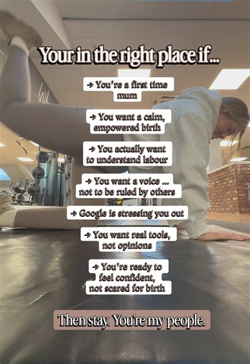 You don’t need more noise. You need clarity. You need to know what your body is doing. You need to feel safe asking questions. You need to trust yourself not just the system. This space is for first-time mums who don’t want to be managed through birth… they want to be present, prepared and powerful. If pregnancy has you craving calm, understanding and confidence not fear, confusion or “just see how it goes” advice you’re exactly where you’re meant to be. I’m here to help you feel ready for birth