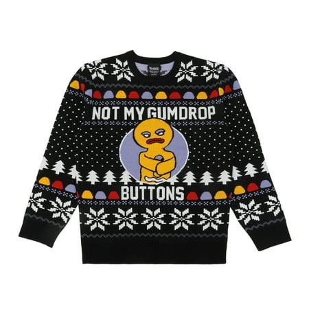 Shrek Not My Gumdrop Buttons Festive Black Sweater - Walmart.ca