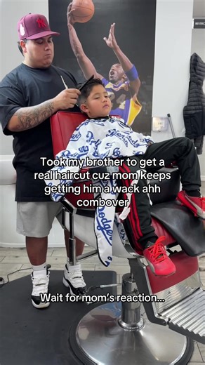Mom's Haircut Reaction: Brother's Comb-Over Transformation