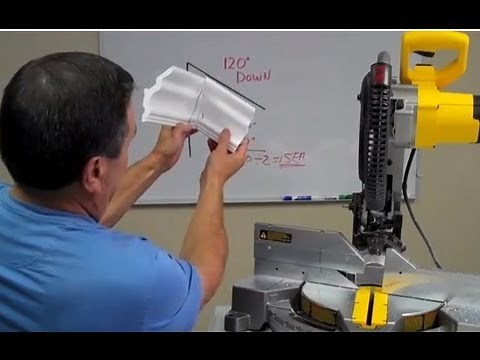 How to cut vaulted down crown molding corners by Creative Crown