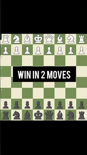 checkmate your opponent in 2 moves with fool's mate #chess #shorts #viral