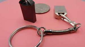 Mini USB Drives Flash Memory Sticks Thumb Drive pendrive U Disk for car Music (4GB Silver with OTG/Type-C Converter)