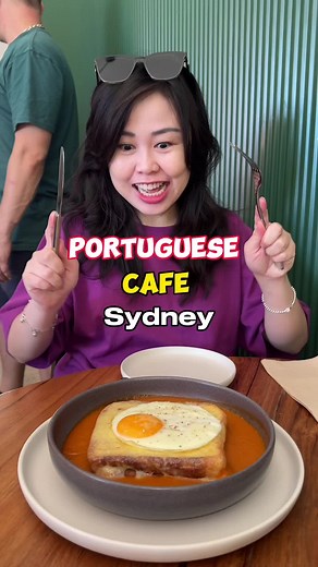 Portuguese cafe in Sydney🇦🇺 Excuse me for any wrong pronounciations😅 I reckon we need more Portuguese cafe/restaurant here in Sydney! First time trying “Francesinha” which is layered Portuguese sandwich in a tomatoey sauce🍅 It’s like eating meaty sandwich (yep no veggies😂 - steak, ham, cheese, sausage, egg) with a mellow tomato stew. Have you tried this sandwich before? 🥪 Francesinha sandwich $26 & prawn sandwich $24 🎥Follow @nickandhelmi for more Sydney food & Sydney travel videos ✨ 📍Lu