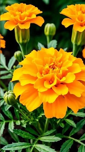 Marigold Flower Blooming Timelapse | Fast Motion Growth