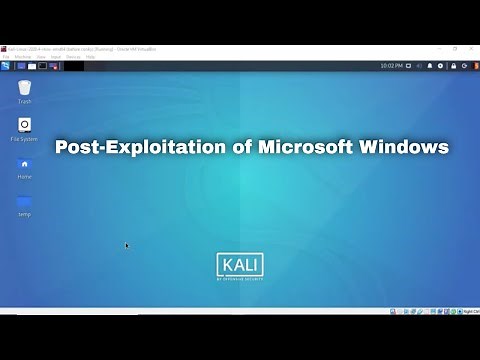 Post-Exploitation of Microsoft Windows Using Metasploit