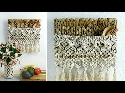 Macrame Woven Wall Basket DIY