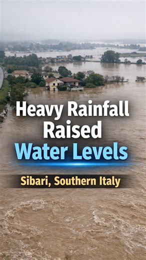 Nature Of RRT on Instagram: "Crati River Overflows in Calabria, Italy | High Water Levels in Sibari Area (Feb 2026) Heavy rainfall led to rising water levels along the Crati River in southern Italy during February 13–15, 2026. Parts of the Piana di Sibari experienced temporary flooding, with approximately 500 residents relocated as a precaution. Agricultural fields and local infrastructure were affected by water accumulation. The Archaeological Park of Sibari also reported elevated water levels.