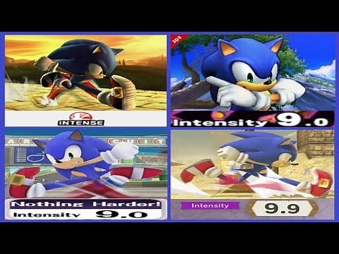 All Super Smash Bros. Classic Modes (Brawl to Ultimate) with Sonic (Hardest Difficulty)