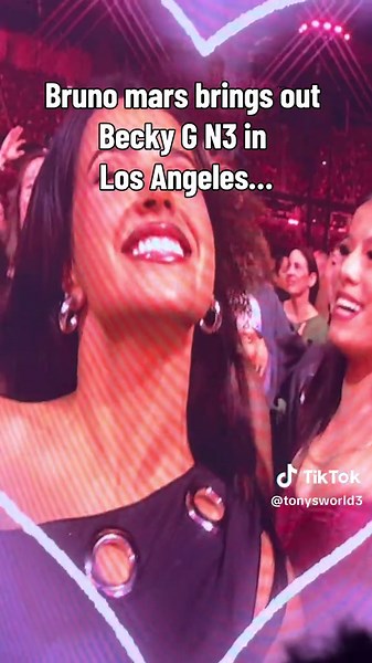 Bruno Mars brings out Becky G Night 3 Los Angeles - Romantic Tour
