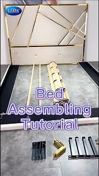 How To Assemble Velvet Bed | Bed Assembling Tutorial | LEIZI Furniture