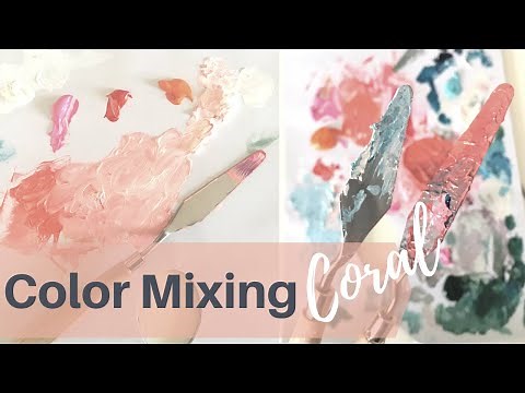 Easy Acrylic Recipe for Living Coral (relaxing)Pantone Color of the year 2019