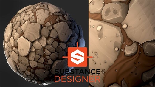 Part 1 ：风格化的石纹地面材质教学 - Substance Designer PBR材质案例教程
