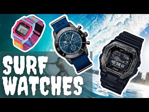 SURFING WATCHES: Analog and digital surf watches from Nixon, Freestyle Shark, G-shock G-LIDE + more