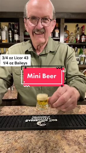 Mini Beer Shot Recipe with Licor 43 and Baileys
