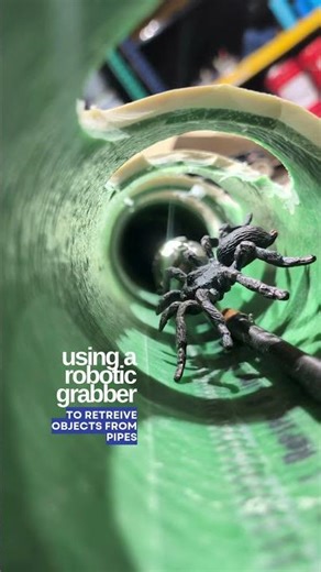 Using A Robotic Grabber In Pipes - Training