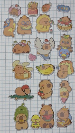 Cute Bear Stickers 🐻 Kawaii Sticker Collection #shorts