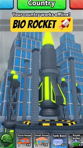 *NEW* BIO ROCKET! 🚀 in Mini War #roblox #miniwar #shorts #fyp