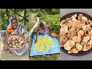 Homemade Potato Papad Recipe | Crispy Aloo Papad at Home