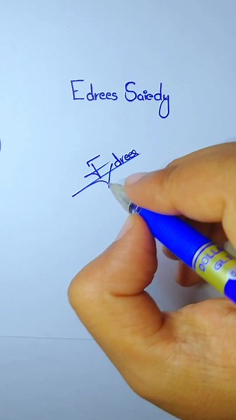 The Art of Signature Design: Edrees Saiedy's Masterclass
