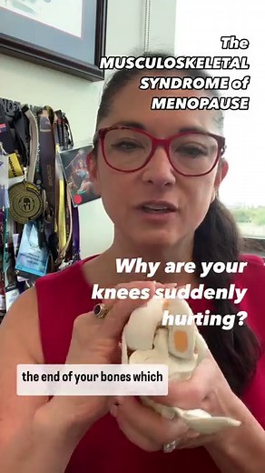 Why are your knees suddenly hurting? Are they swollen? Are they achy? Are they stiff? The cartilage matrix which lines the end of your bones is extremely sensitive to the role of estrogen, and when estrogen declines during the menopause transition many women suddenly experience, knee pain without injury. We know in fact that men before 50 have more arthritis than women, but after 50 women can rapidly progress with arthritic pain Here I list the cause and some of the cures that I use for my patie