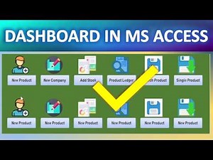 Creating dashboard in MS Access | A stock database in MS Access | How to make dashboard on access