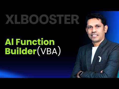 How to Use AI Function Builder in Excel VBA Function Builder & Lambda Function Builder