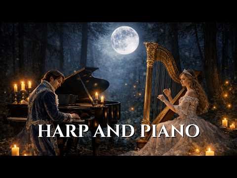 Relaxing Piano & Harp Music for Deep Sleep 😴 Calm Music for Stress Relief, Study & Meditation