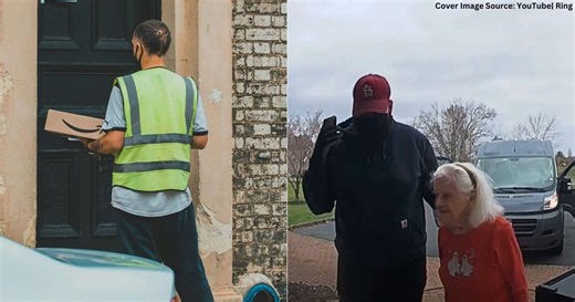 Amazon driver spotted grandma on street 'waving' strangely at him—he looked at her hand and dropped everything to help her