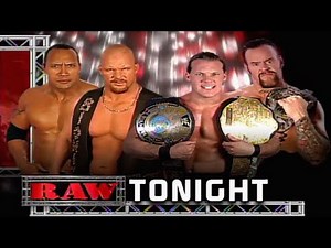 Stone Cold & The Rock Vs The Undertaker & Chris Jericho Part 1