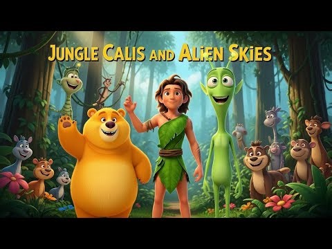 Jungle Calls and Alien Skies | Tarzan, Panda & Alien Adventure for Kids