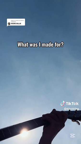 Replying to @tthats.so.f3tch you don’t have to ask me twice 😌 #fypシ゚ #guitartok #singalong #whatwasimadefor #billieeilishfans