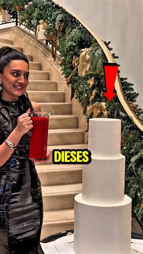 Birthday cake turns red and glass breaks on the floor