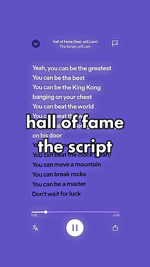 hall of fame - the script, will.i.am #speedsongs #fyp #viral #trending #hits #trowback #nostalgia #foryou #foryoupage #xycba #halloffame #thescript #glee #william #pop