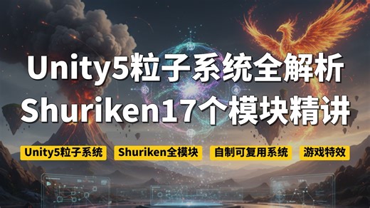 Unity5粒子系统Shuriken全模块详解｜从烟雾火焰到魔法特效一次学会