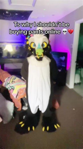 Tell me how tf I convinced myself these would fit 💀🥀 #furry #fursuit #fursuiter #furrytiktok #furries