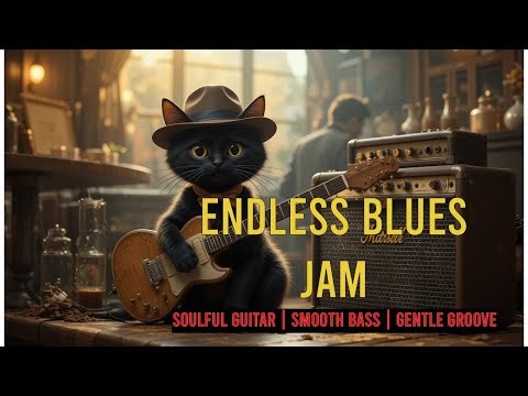 Endless Blues Jam 🎸 | Soulful Guitar, Smooth Bass & Gentle Groove