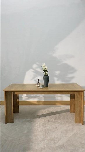 Sleek Simplicity: Elevate Your Dining Space with Tribesigns' Wooden Table 🌿