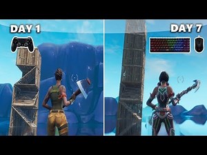 1 Week Progression PS4 to PC (Controller to Keyboard & Mouse) Fortnite Battle Royale