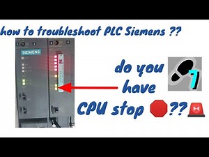 How to troubleshoot any PLC errors that cause CPU stop 🛑 ??(S7-300 PLC)