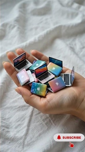 Colorful Mini Laptops in Your Hand | Miniature 🌈💻 #shorts #shortsfeed