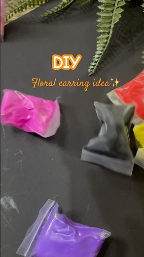 How to make flower earrings with air dry clay 🌸 | perfect for spring ans summer look | #diy #craft